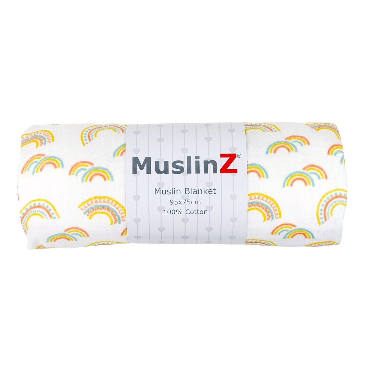 Cotton Muslin Baby Blanket - Rainbow or Woodland