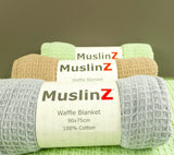 Cotton Waffle Baby Blanket