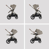Silver Cross Cove Ultimate Maxi-Cosi Cabriofix i-Size Car Seat Bundle - Champagne