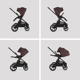 Silver Cross Cove Complete Stroller & Accessory Bundle - Damson