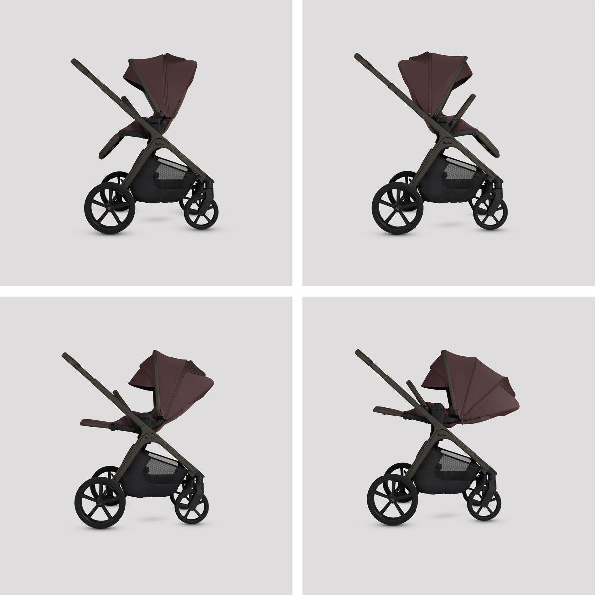 Silver Cross Cove Ultimate Maxi-Cosi Cabriofix i-Size Car Seat Bundle - Damson