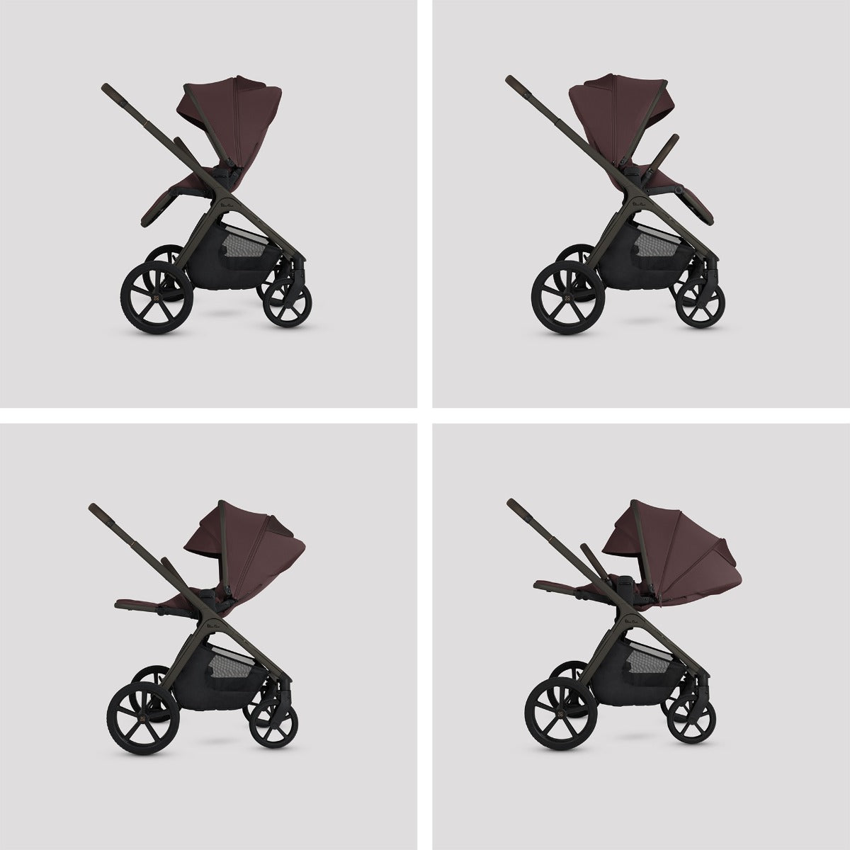 Silver Cross Cove Ultimate 360 Family Car Seat Bundle - Damson