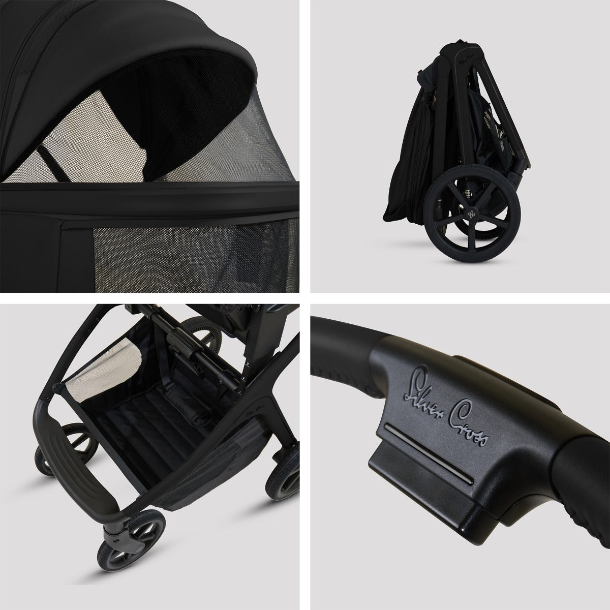 Silver Cross Cove Complete Stroller & Accessory Bundle - Onyx