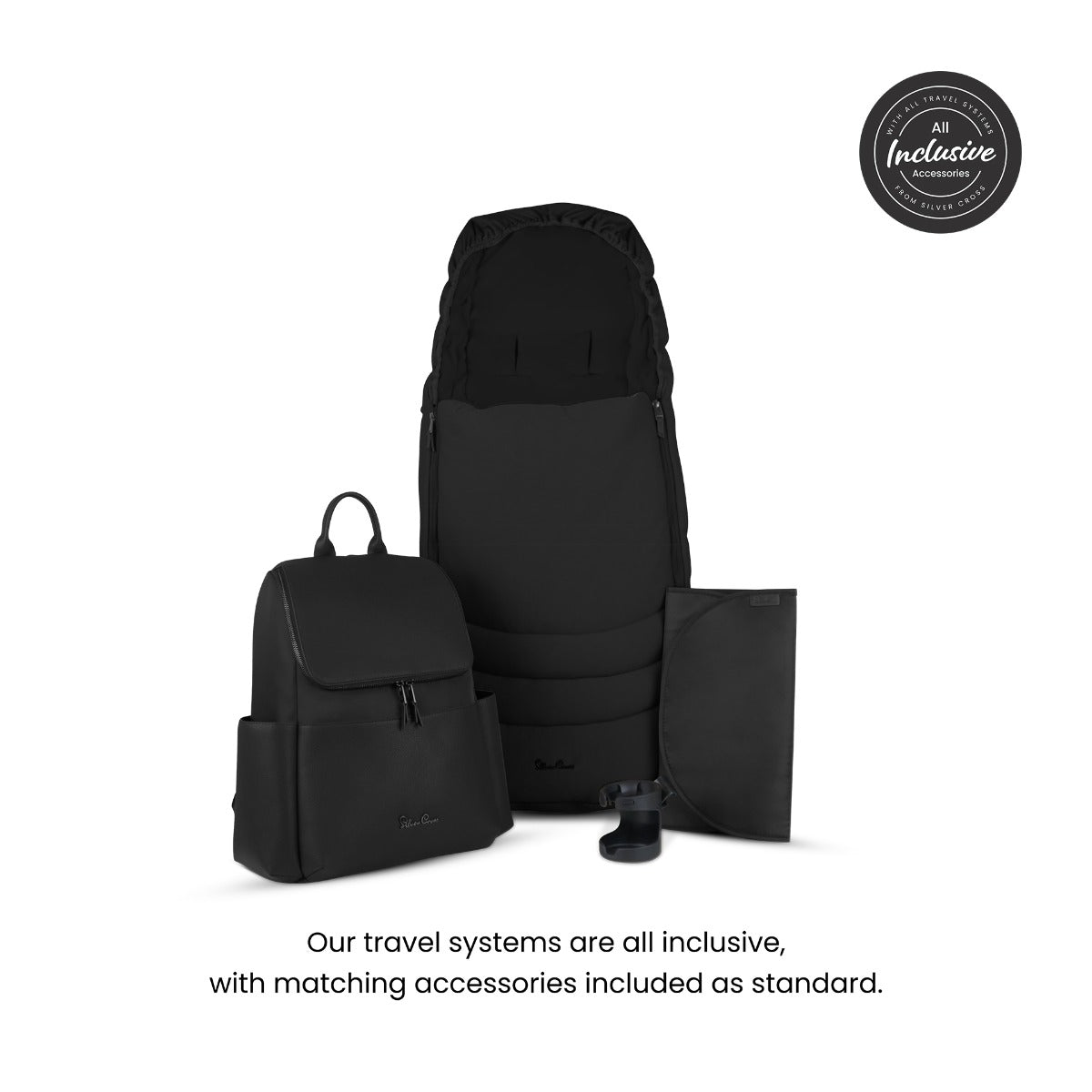 Silver Cross Cove Complete Stroller & Accessory Bundle - Onyx