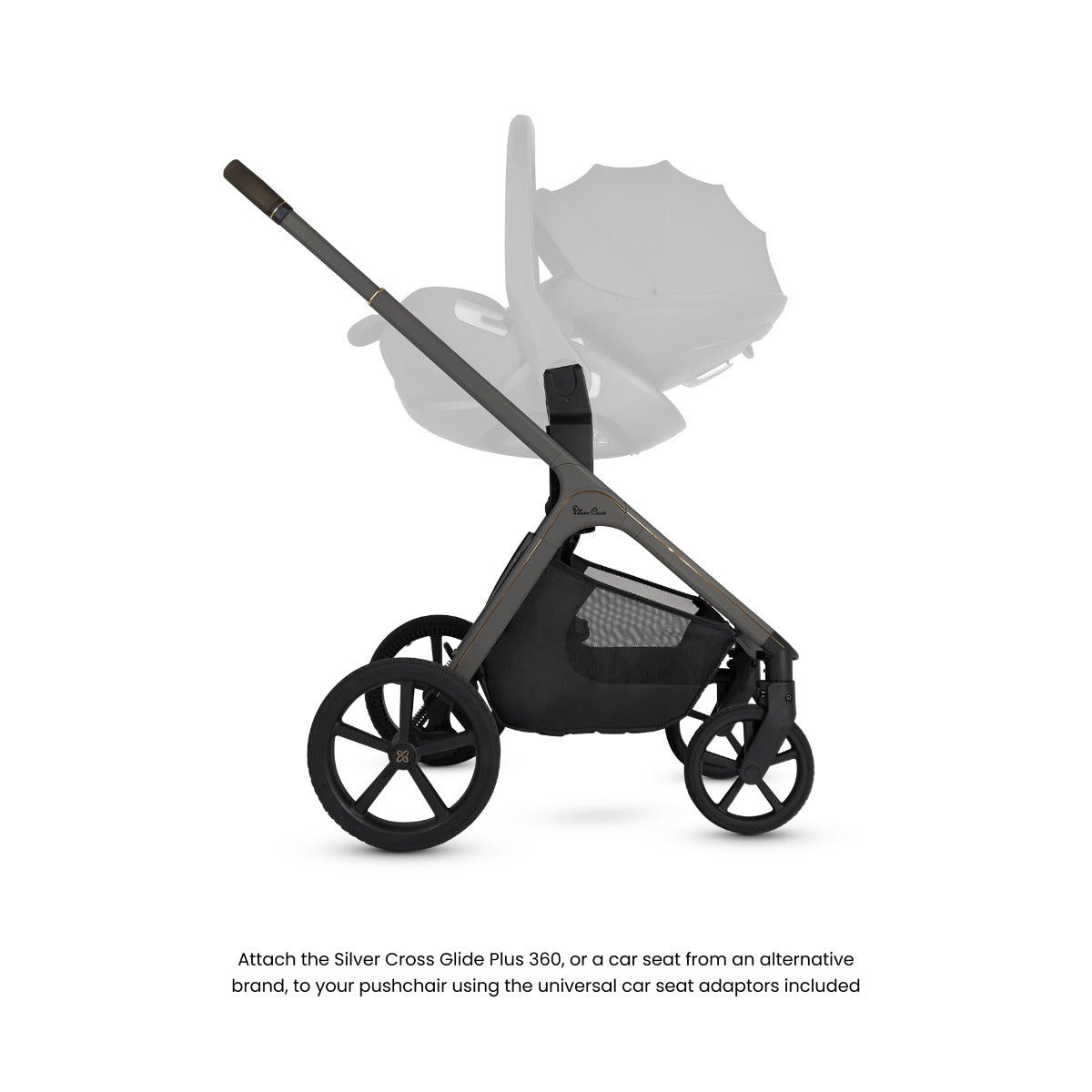 Silver Cross Cove Complete Stroller & Accessory Bundle - Pewter