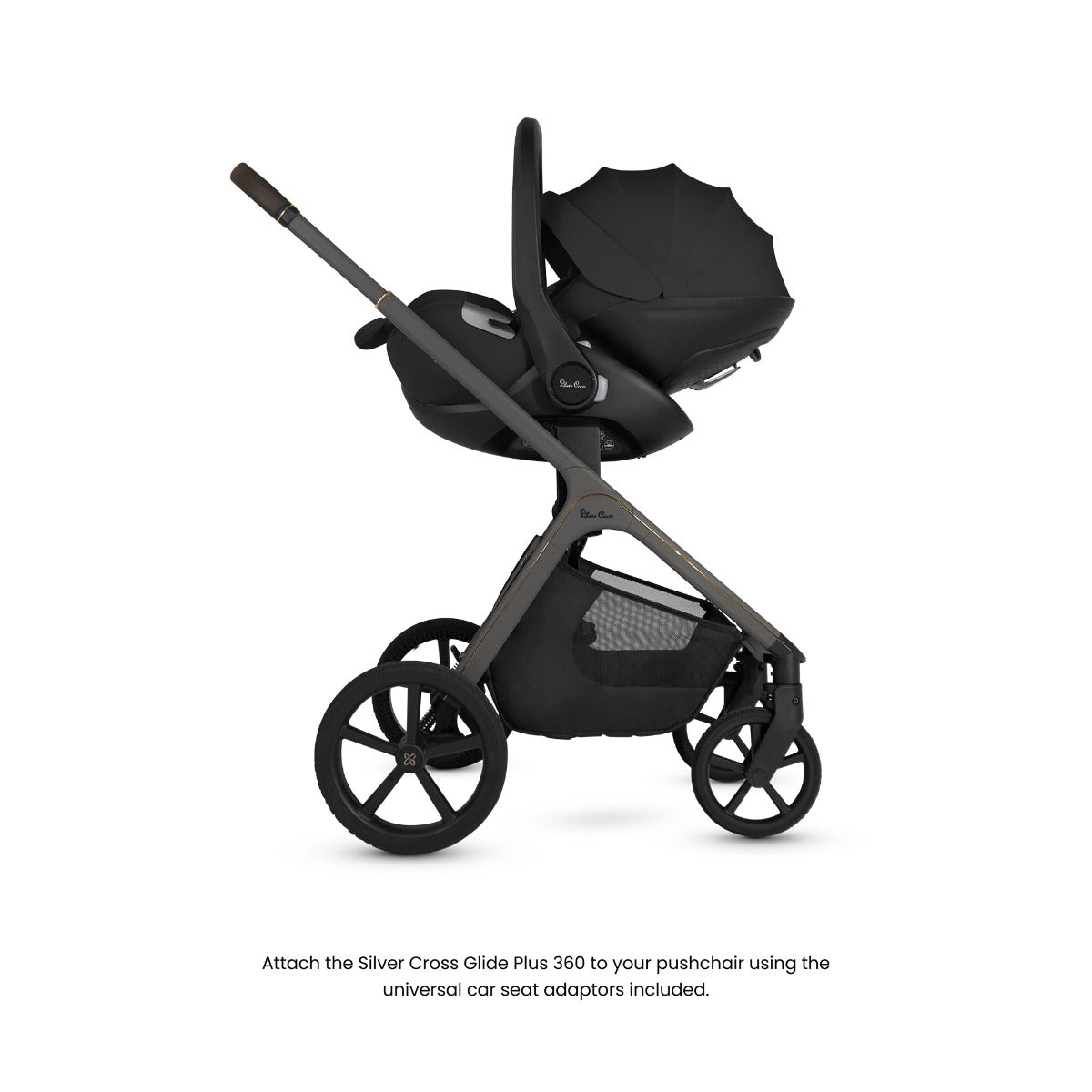 Silver Cross Cove Ultimate 360 Car Seat Bundle - Pewter