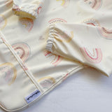 Long Sleeved Baby Bib - Rainbow print