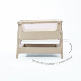 Tutti Bambini CoZee Air 2 Bedside Crib - Soft Walnut / Cocoa