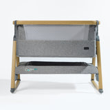 Tutti Bambini Essentials CoZee Air Bedside Crib & Bedding Bundle - Oak & Charcoal