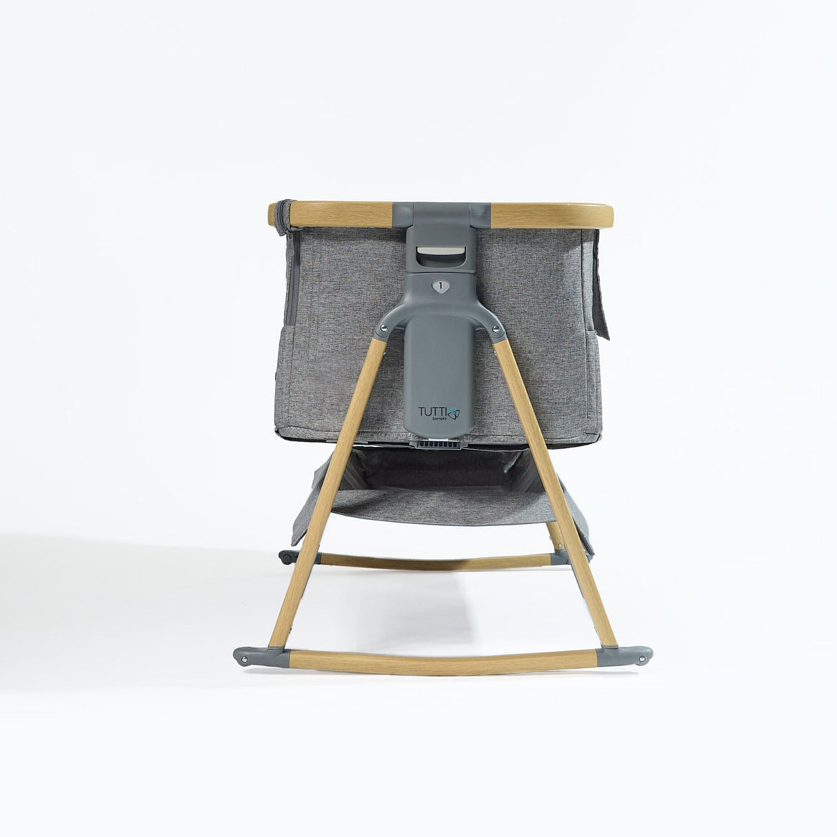 Tutti Bambini CoZee Air Bedside Crib - Oak & Charcoal