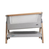 Tutti Bambini CoZee Air Bedside Crib - Oak and Silver