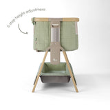 Tutti Bambini CoZee Sense Bedside Crib - Drifted Oak / Eucalyptus