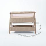 Tutti Bambini CoZee Sense Bedside Crib - Soft Walnut / Cocoa