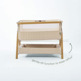 Tutti Bambini CoZee Sense Bedside Crib - Toasted Oak / Sand