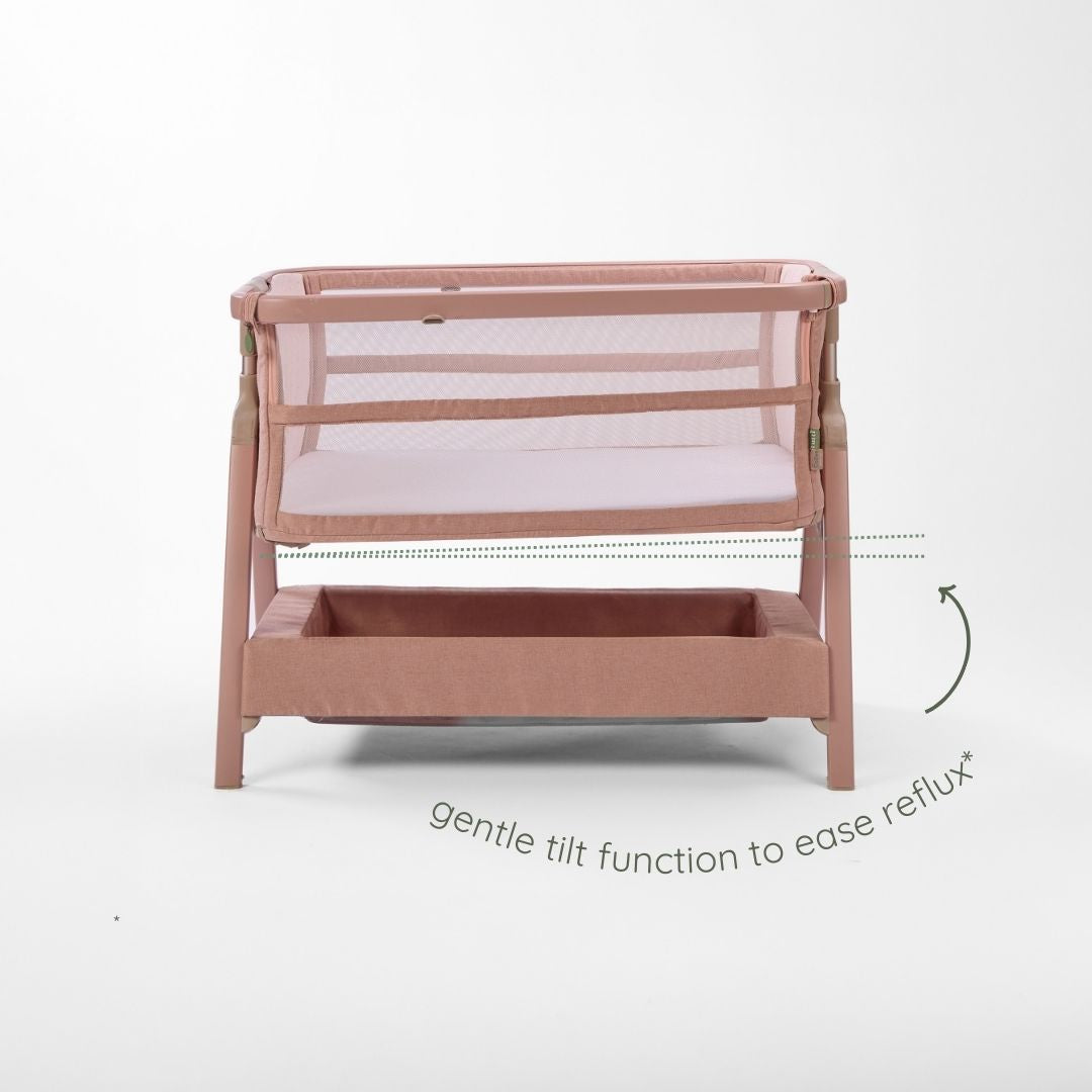 Tutti Bambini CoZee Zen Bedside Crib - Blush