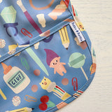 Long Sleeved Baby Bib - Crafty Print