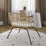 CuddleCo Aria Wave Crib  - Rattan
