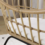 CuddleCo Aria Wave Crib  - Rattan