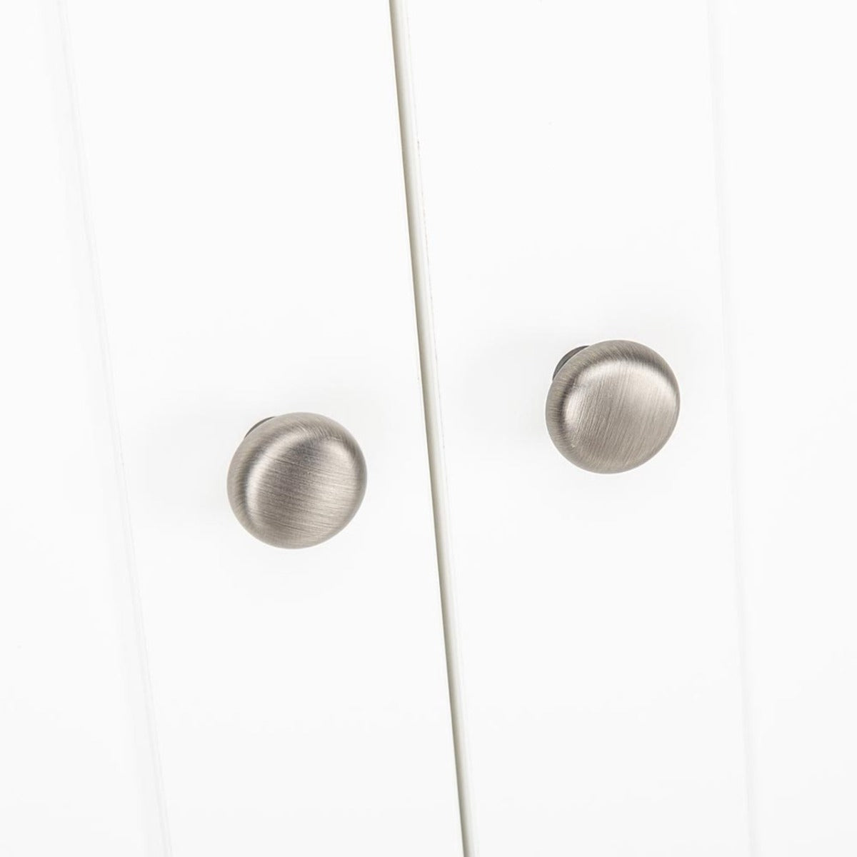 CuddleCo Clara 2 Door Double Wardrobe - White and Ash