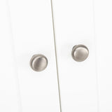 CuddleCo Clara 2 Door Double Wardrobe - White and Ash