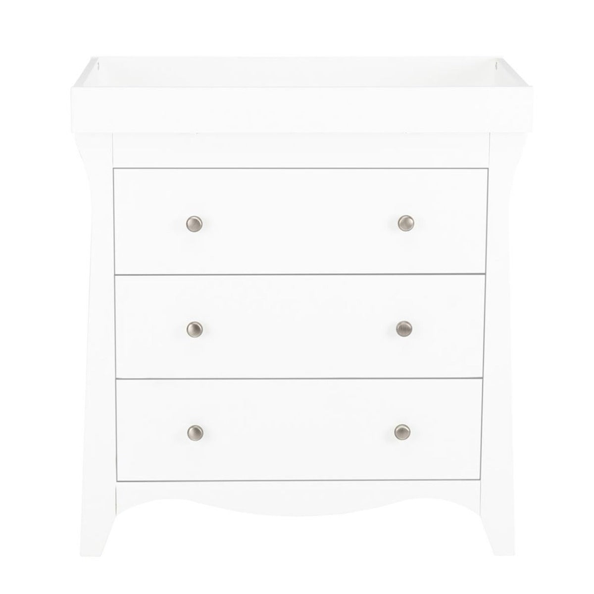 CuddleCo Clara 3 Drawer Dresser & Changer - White