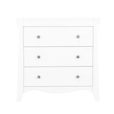 CuddleCo Clara 3 Drawer Dresser & Changer - White