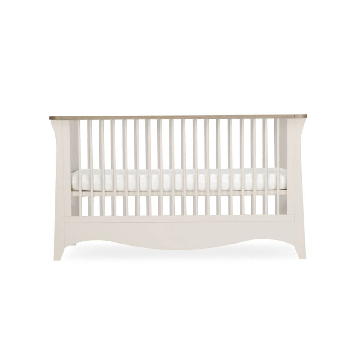 CuddleCo Clara 3 Piece Nursery Furniture Set (Cot Bed, Dresser & Wardrobe) - Cashmere and Ash