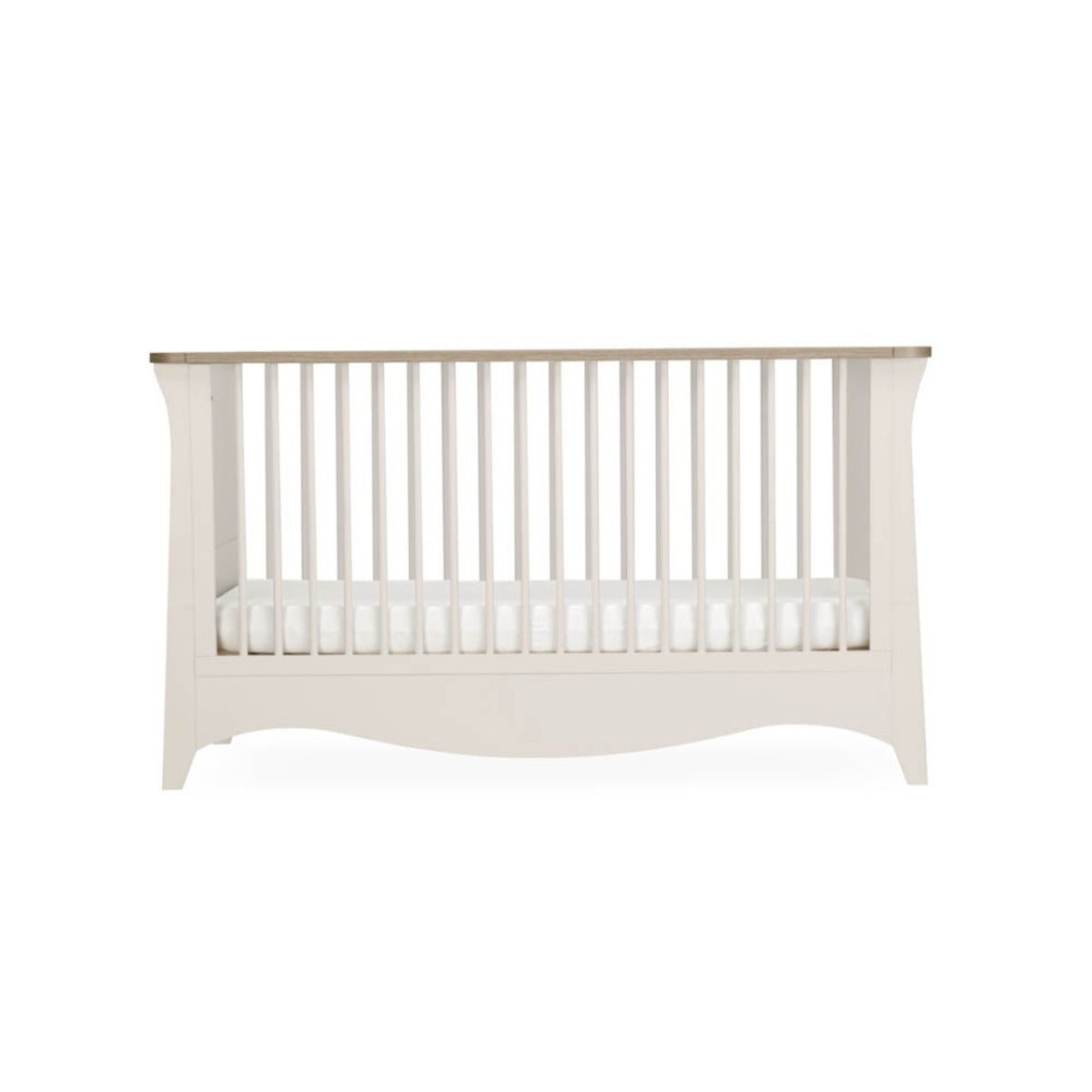 CuddleCo Clara 3 Piece Nursery Furniture Set (Cot Bed, Dresser & Wardrobe) - Cashmere and Ash
