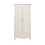 CuddleCo Clara 2 Door Double Wardrobe - Cashmere and Ash