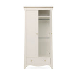 CuddleCo Clara 2 Door Double Wardrobe - Cashmere and Ash