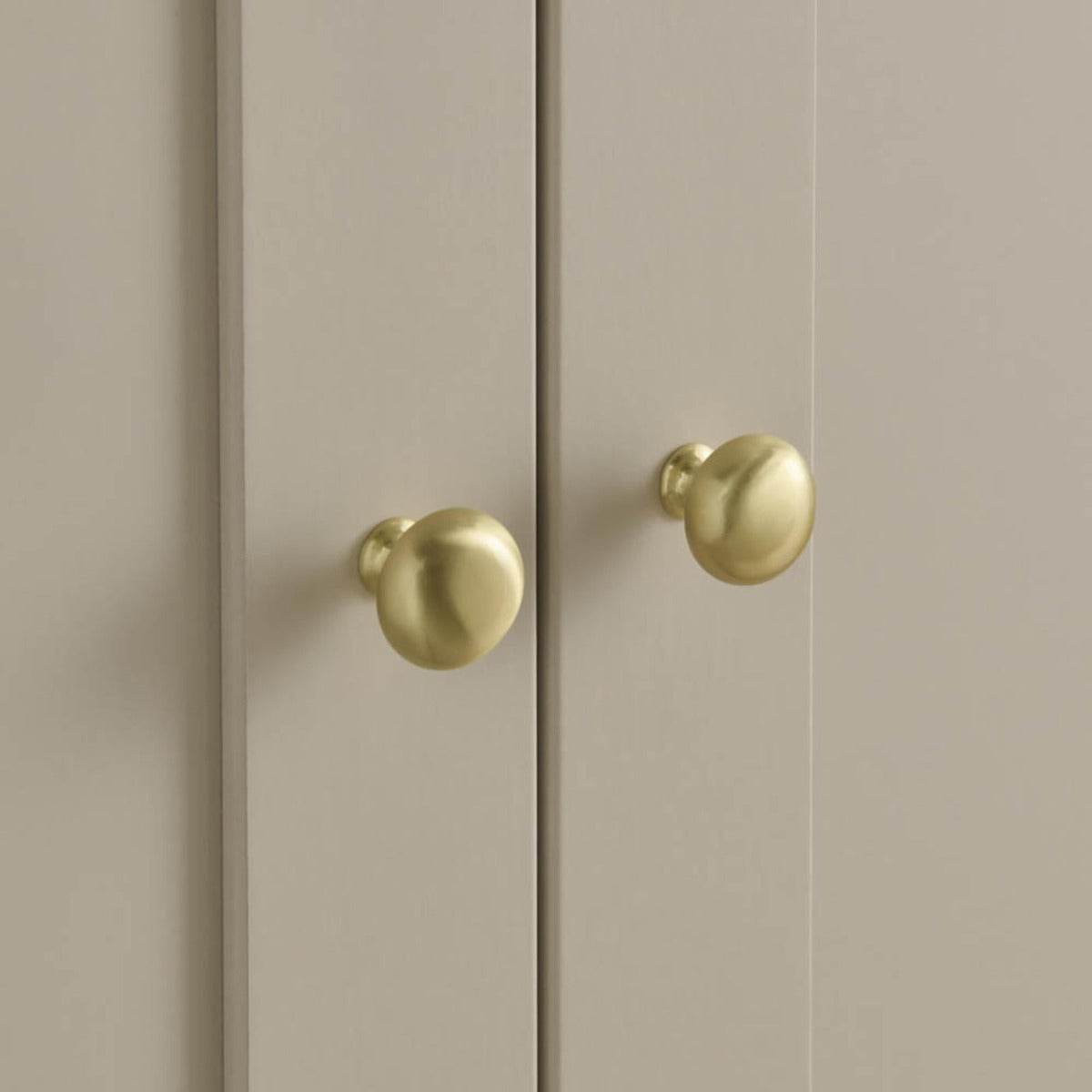 CuddleCo Clara 2 Door Double Wardrobe - Cashmere and Ash