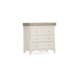 CuddleCo Clara 3 Piece Nursery Furniture Set (Cot Bed, Dresser & Wardrobe) - Cashmere and Ash