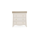 CuddleCo Clara 3 Piece Nursery Furniture Set (Cot Bed, Dresser & Wardrobe) - Cashmere and Ash