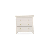 CuddleCo Clara 2 Piece Nursery Furniture Set (Cot Bed & Dresser) - Cashmere and Ash