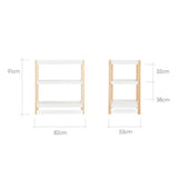 CuddleCo Nola 3 Piece Nursery Furniture Set - White and Natural