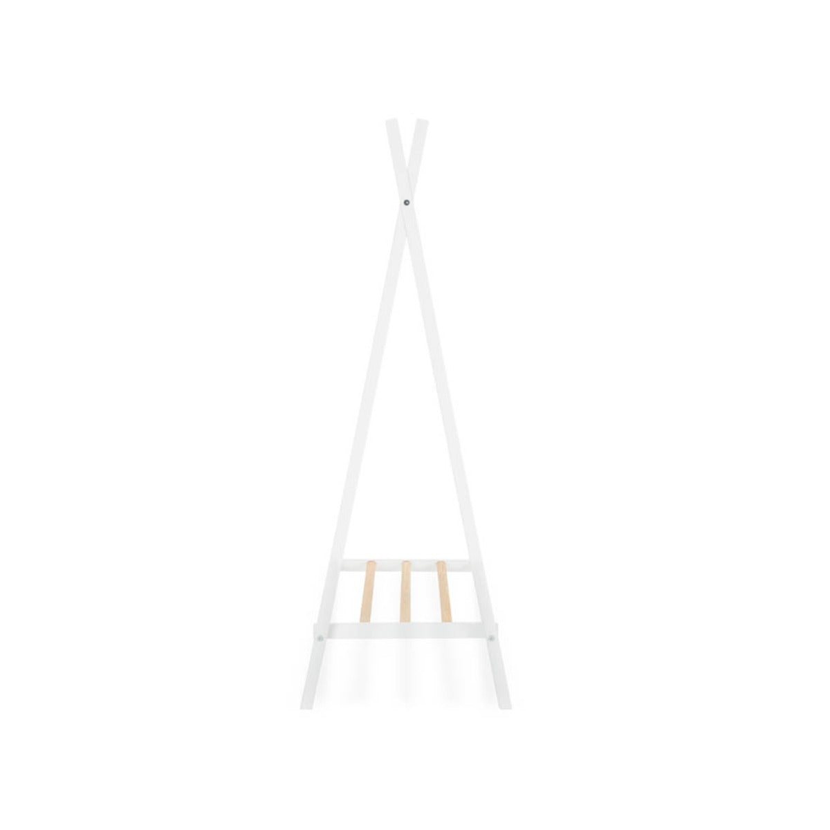 CuddleCo Nola Clothes Rail - White and Natural