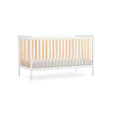 CuddleCo Nola Cot Bed - White and Natural