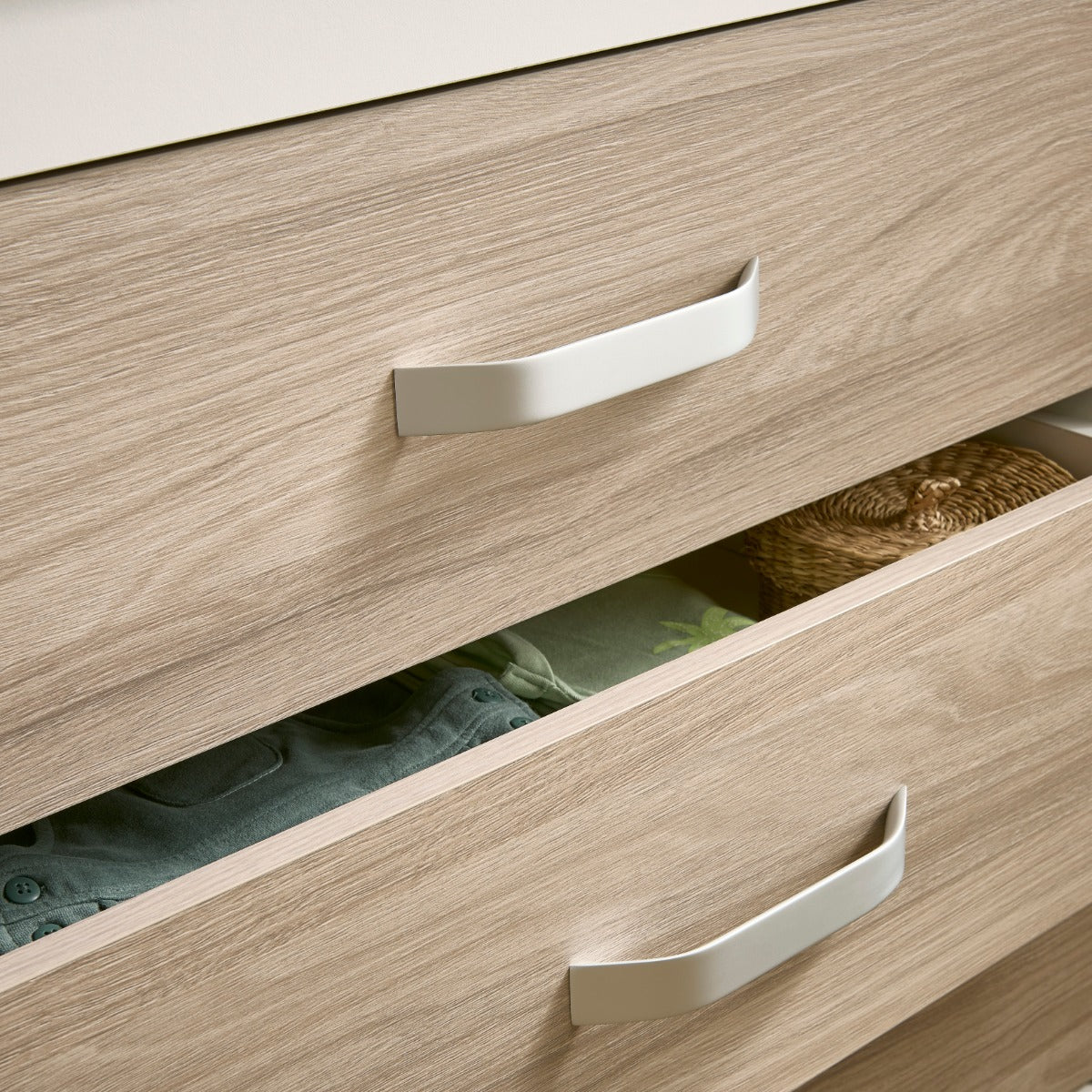 CuddleCo Ada Dresser Changer – White and Ash