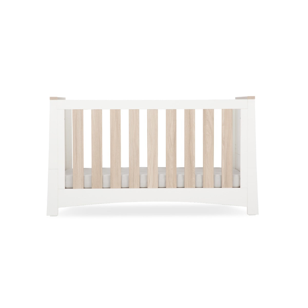 CuddleCo Ada Cot Bed – White and Ash