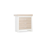 CuddleCo Ada 3 Piece Nursery Furniture Set – White and Ash