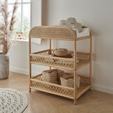 CuddleCo Aria Complete 7 Piece Nursery Furniture Set - Rattan