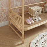 CuddleCo Aria 2 Piece Set With Crib & Clothes Rail - Rattan