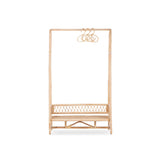 CuddleCo Aria 2 Piece Set With Crib & Clothes Rail - Rattan