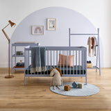 CuddleCo Nola 3 Piece Nursery Furniture Set - Flint Blue