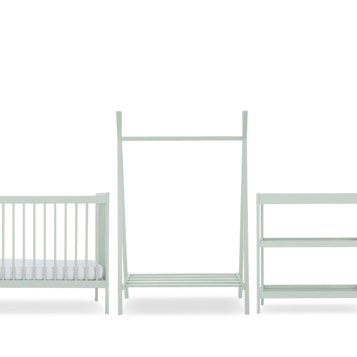 CuddleCo Nola 3 Piece Nursery Furniture Set - Sage Green