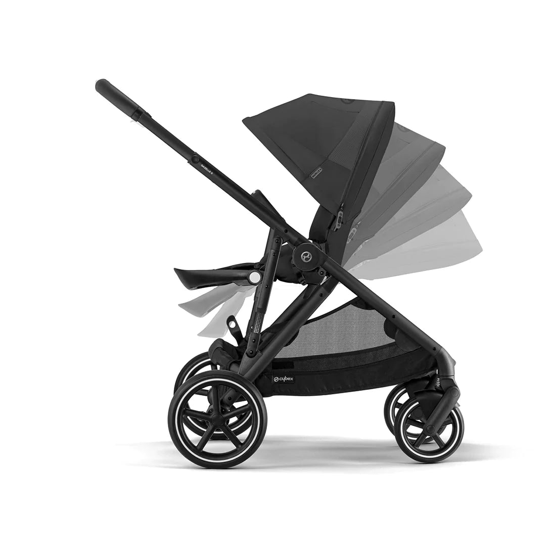 Cybex Gazelle S Double Pushchair- Moon Black