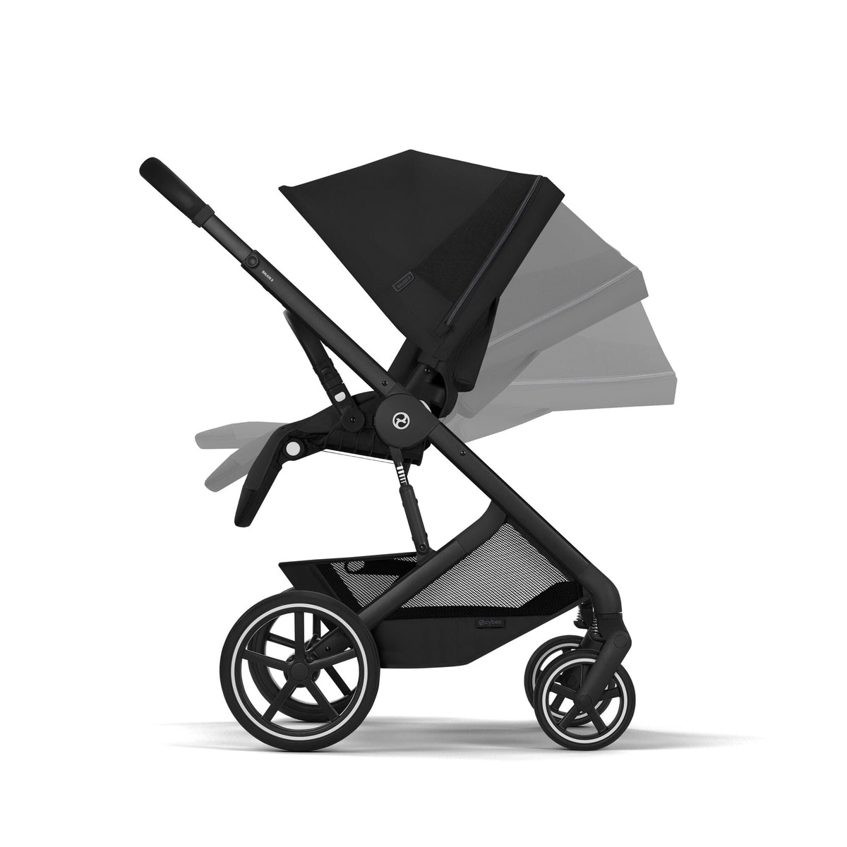 Cybex Balios + Fold Cot Travel System Bundle - Moon Black