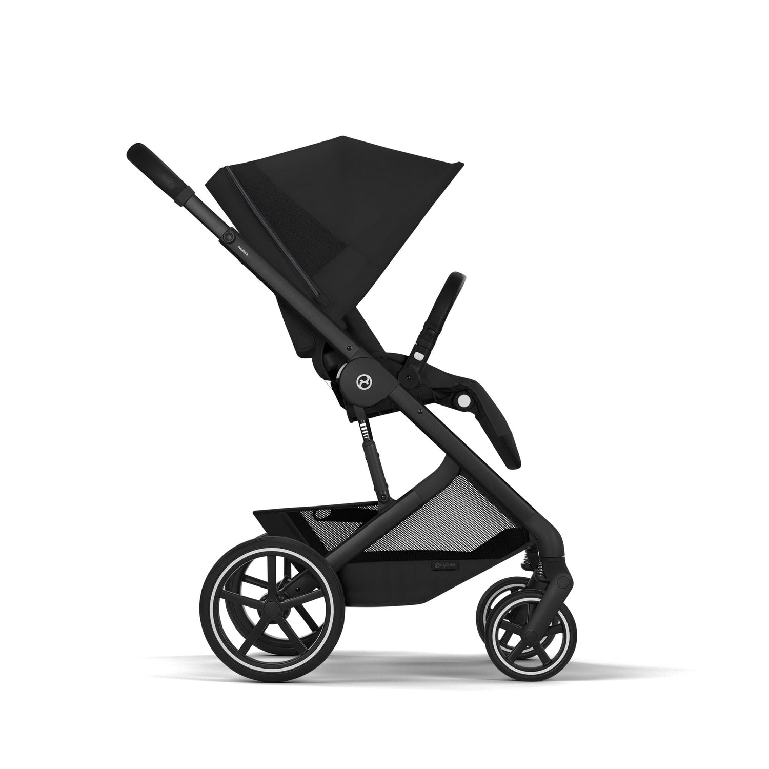 Cybex Balios + Fold Cot Travel System Bundle - Moon Black