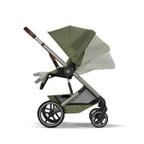 Cybex Balios + Fold Cot Travel System Bundle - Moss Green