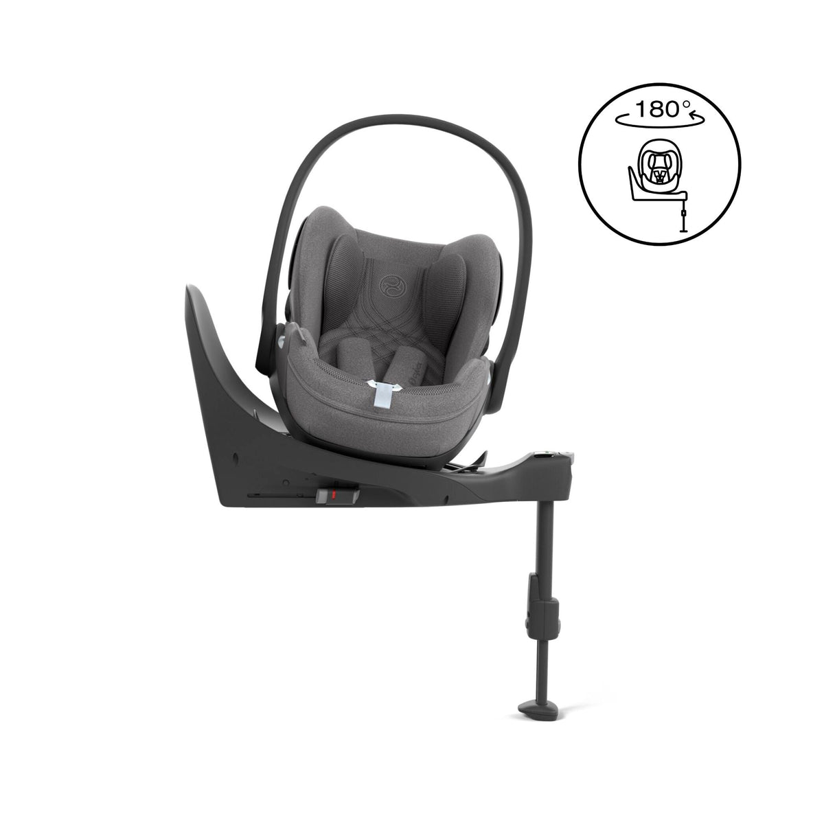 Cybex e-PRIAM Fold Cot Travel System Bundle - Style City Grey & Chrome Brown Frame